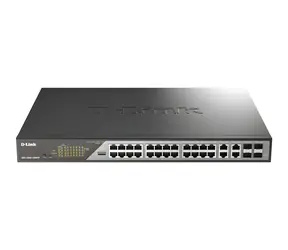 D-Link DSS-200G-28MPP/E / Switch / L2 Managed / 24x Gigabit PoE+ / 4x SFP / PoE 518W