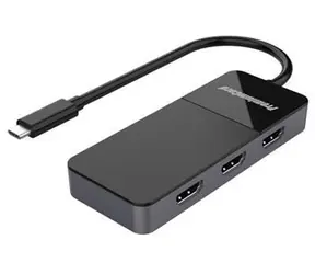 PremiumCord adaptér USB-C (DP1.4) na 3x HDMI 2.0 / Adaptér / MST / 3x 4K