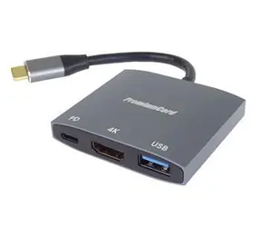 PremiumCord adaptér USB-C na HDMI / Adaptér / USB 3.2 / PD / 4K