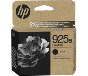 HP 925e EvoMore černá / Cartridge / Originální / OfficeJet Pro 8120e, 8130e