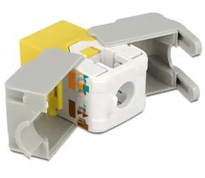 Delock Keystone modul RJ45 samice žlutý / Keystone modul / LSA / Cat.6 / UTP