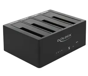 Delock Dokovací stanice 4x SATA HDD/SSD / Dokovací stanice / USB 5 Gbps / Klonování