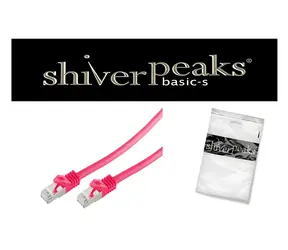 Shiverpeaks BS75511-0.5M magenta / Patch kabel / Cat7 S/FTP / RJ-45 / 0,5 m / 600 MHz