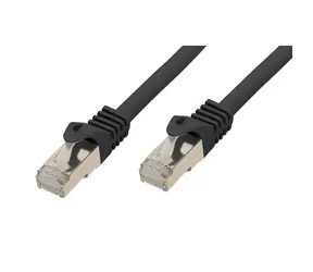Shiverpeaks BASIC-S černá / Patch kabel / Cat7 U/FTP slim / RJ-45 / 0,5 m