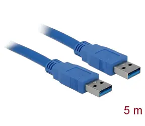 Delock USB-A - USB-A 3.0 modrá / USB kabel / 5 m