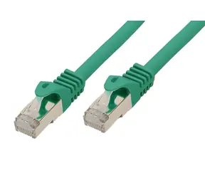 SCONN BASIC-S zelená / Patch kabel / Cat7 S/FTP / RJ-45 / 0,5 m / 600 MHz