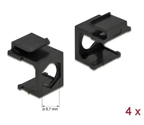 Delock Keystone krytka černá / Krytka / O 9,7 mm / 4 ks