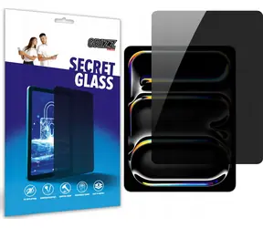 GrizzGlass SecretGlass Privacy / Ochranné sklo / Apple iPad Pro 13" (2024) / Privátní filtr / Temperované sklo