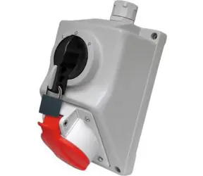 Elektromet C16-18 / Instalační sada se zásuvkou / 4P / 16A / IP54