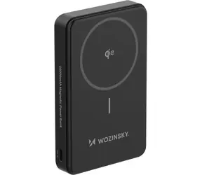 Wozinsky WLWP-10KA0Y3S černá / Powerbanka / 10000 mAh / 22,5 W / Qi2 / stojánek / USB-A + USB-C