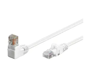 Shiverpeaks Cat6 S/FTP bílá / Patch kabel / RJ-45 úhlový-rovný / 2 m