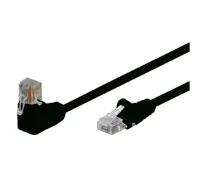 Shiverpeaks Cat6 S/FTP patch kabel 3m černá / Patch kabel / RJ45 lomený-rovný / PIMF