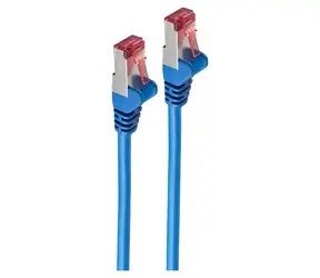 Shiverpeaks Cat 6A S/FTP modrá / Patch kabel / 0,15 m