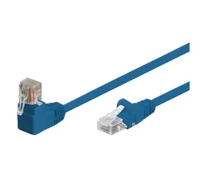 Shiverpeaks Cat6 S/FTP modrá / Patch kabel / 2 m / úhlový RJ-45 / PIMF