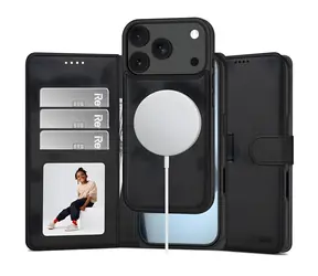 Tech-Protect Wallet MagSafe matná černá / Pouzdro pro Apple iPhone 17 Pro, 18 Pro / MagSafe / Peněženka
