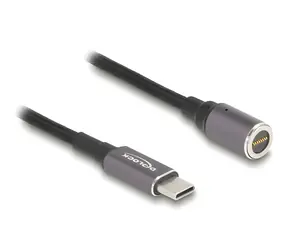 Delock Nabíjecí kabel USB-C – magnetický 8-Pin konektor / Napájecí kabel / 1,8 m
