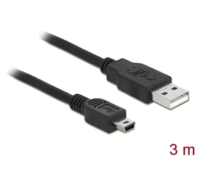 Delock Kabel USB 2.0 A (M) - mini USB-B 5-pin (M) 3m / Kabel / USB 2.0 / 3 m