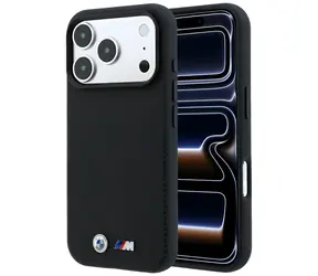 BMW M Quadrille Kevlar Metal Logo černá / Zadní kryt / MagSafe / iPhone 17 Pro/18 Pro