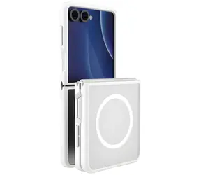 UNIQ Veren AF MagClick pro Samsung Galaxy Z Flip8 bílá / Nabíjecí pouzdro / Magnetické uchycení