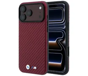 BMW M Carbon Metal Logo vínová / Zadní kryt / MagSafe / iPhone 17 Pro Max