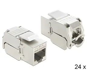 DeLock Keystone modul RJ45 samice > LSA / Keystone modul / Cat.6A / STP