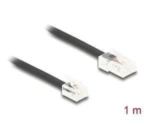 Delock RJ45 (M) - RJ11 (M) černá / Telefonní kabel / 1 m