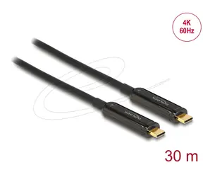 Delock Aktivní optický kabel USB-C 30 m / Video kabel / 4K / 60Hz