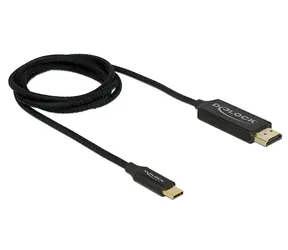 Delock Kabel USB Type-C (M) - HDMI (M) 1m černá / DP Alt Mód / 4K / 60Hz / koaxial
