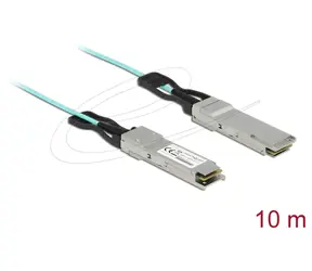 DeLock Aktivní optický kabel QSFP+ 10m / Optický kabel / QSFP+ / aktivní