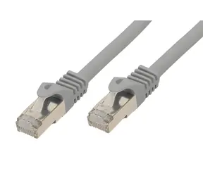 SCONN BASIC-S Cat7 S/FTP 1m šedá / Patch kabel / RJ-45 / 600 MHz