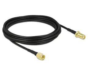 Delock SMA (M) - SMA (F) 5 m / Anténní kabel / LMR/CFD100 / low loss