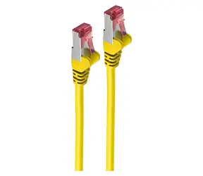 Shiverpeaks Cat 6A S/FTP žlutá / Patch kabel / 0,15 m
