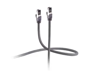 Sconn Flexline 3 m šedý / Patch kabel / Cat 6a / U/FTP / armovaný / flexibilní