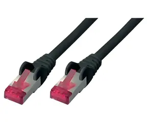 Shiverpeaks S/FTP Cat.6A černý 7,5m / Patch kabel / RJ45-RJ45 / bez halogenů