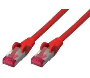 Shiverpeaks S/FTP Cat.6A 7,5m červená / Patch kabel / RJ45-RJ45 / LSZH