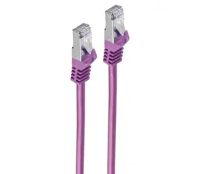 Shiverpeaks Cat7 S/FTP 1m fialová / Patch kabel / RJ-45 / 600 MHz