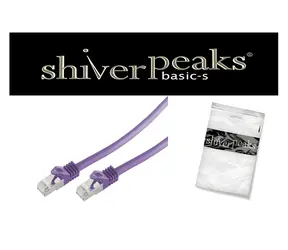 Shiverpeaks Cat7 5m fialová / Patch kabel / S/FTP / RJ45-RJ45 / 600 MHz / bez halogenu