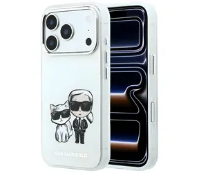 Karl Lagerfeld Smooth Karl & Choupette Bodies Sketch MagSafe béžová / Zadní kryt / iPhone 18 Pro Max/17 Pro Max