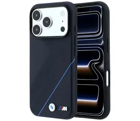 BMW M Tire Track Blue Line tmavě modrá / Zadní kryt / MagSafe / iPhone 17 Pro Max