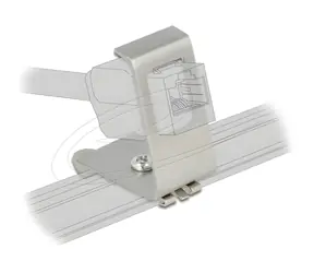 Delock Kovový držák Keystone 1-port pro DIN lištu / Držák / Kov / DIN lišta / 1 port