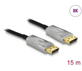 DeLock Aktivní optický kabel DisplayPort 1.4 / Propojovací kabel / 8K / 15 m