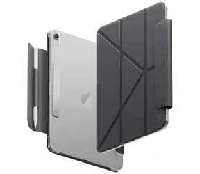 UNIQ Camden Lite šedá / Pouzdro pro tablet / iPad Air 11" (2024/2025/2026) / koženka / slot na Apple Pencil