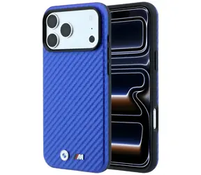 BMW M Carbon Metal Logo modrá / Zadní kryt / MagSafe / iPhone 17 Pro