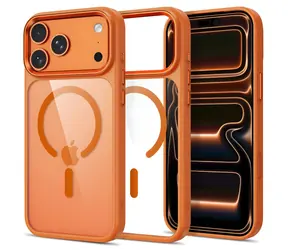 Tech-Protect MagMat transparentní oranžová / Kryt / Apple iPhone 17 Pro Max, 18 Pro Max / MagSafe