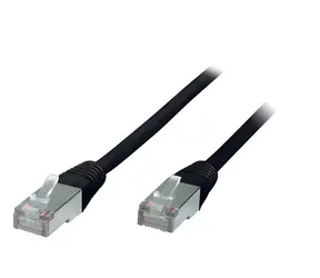 SCONN F/UTP patchkabel Cat.5e černý / Patchkabel / 5m