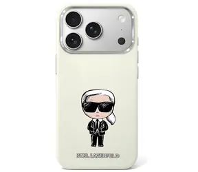 Karl Lagerfeld Smooth Ikonik Sketch MagSafe béžová / Zadní kryt / MagSafe / iPhone 18 Pro / 17 Pro