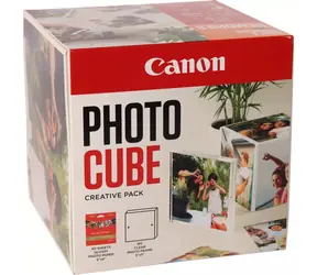 Canon PP-201 Photo Cube Creative Pack bílá/oranžová / Fotopapír / lesklý / 13x13 cm / 40 ks