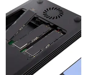 StarTech M2E4BTB3 / Externí box na M.2 SSD / Thunderbolt 3 / 2x port / s ventilátorem