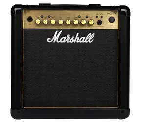Marshall MG15GFX Gold / Kytarový zesilovač / 15 W RMS / reproduktor 8" / vestavěné efekty