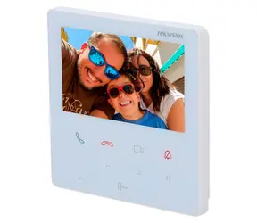 Hikvision DS-KH6110-WE1 bílá / IP bytový monitor / 4,3 palce / dotykový displej / Wi-Fi / PoE